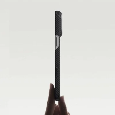 Pitaka Classic (Twill) Edge Case for iPhone 18 Pro Max - Black Grey